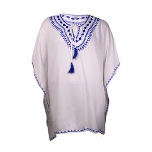 NWOT Raviya Embroidered Peasant Coverup No Tassels
